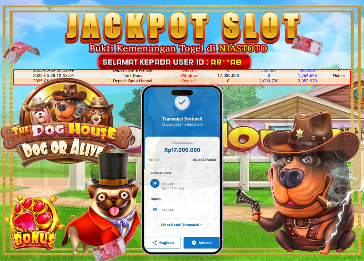 Bukti Jackpot Lunas NiasToto