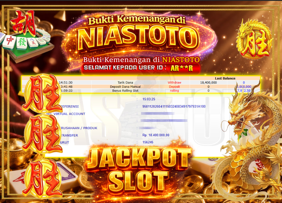 Bukti Jackpot Lunas NiasToto